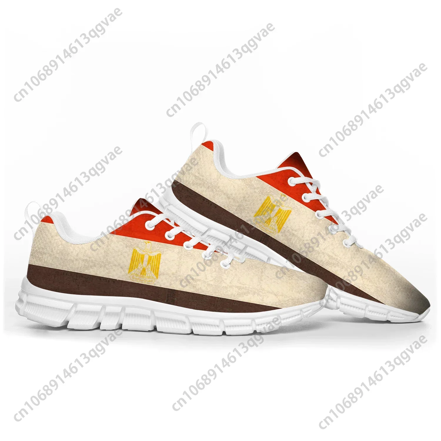 Men Shoes Egypt - Zapatillas deportivas con la bandera egipcia,