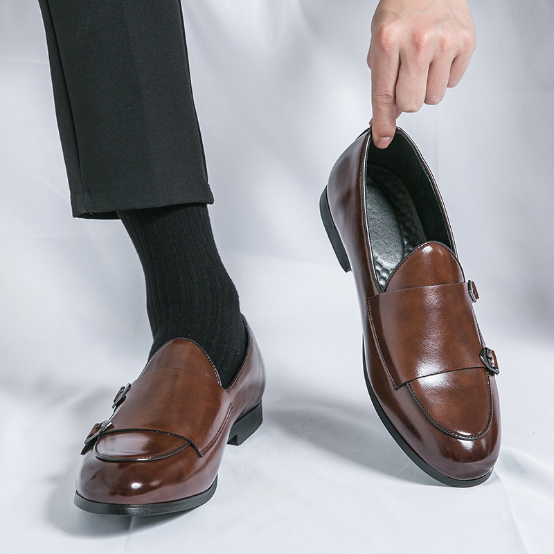 Monk Strap Shoe - Zapatos de cuero Para Hombre, zapatos
