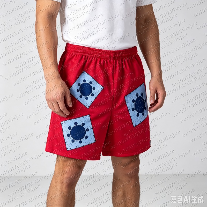 Men Shoes Joggers - Pantalones Cortos de Malla Anime 2026
