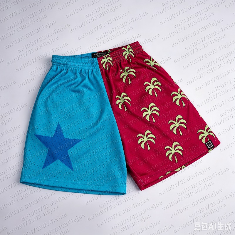 Men Shoes Joggers - Pantalones Cortos de Malla con Estampado