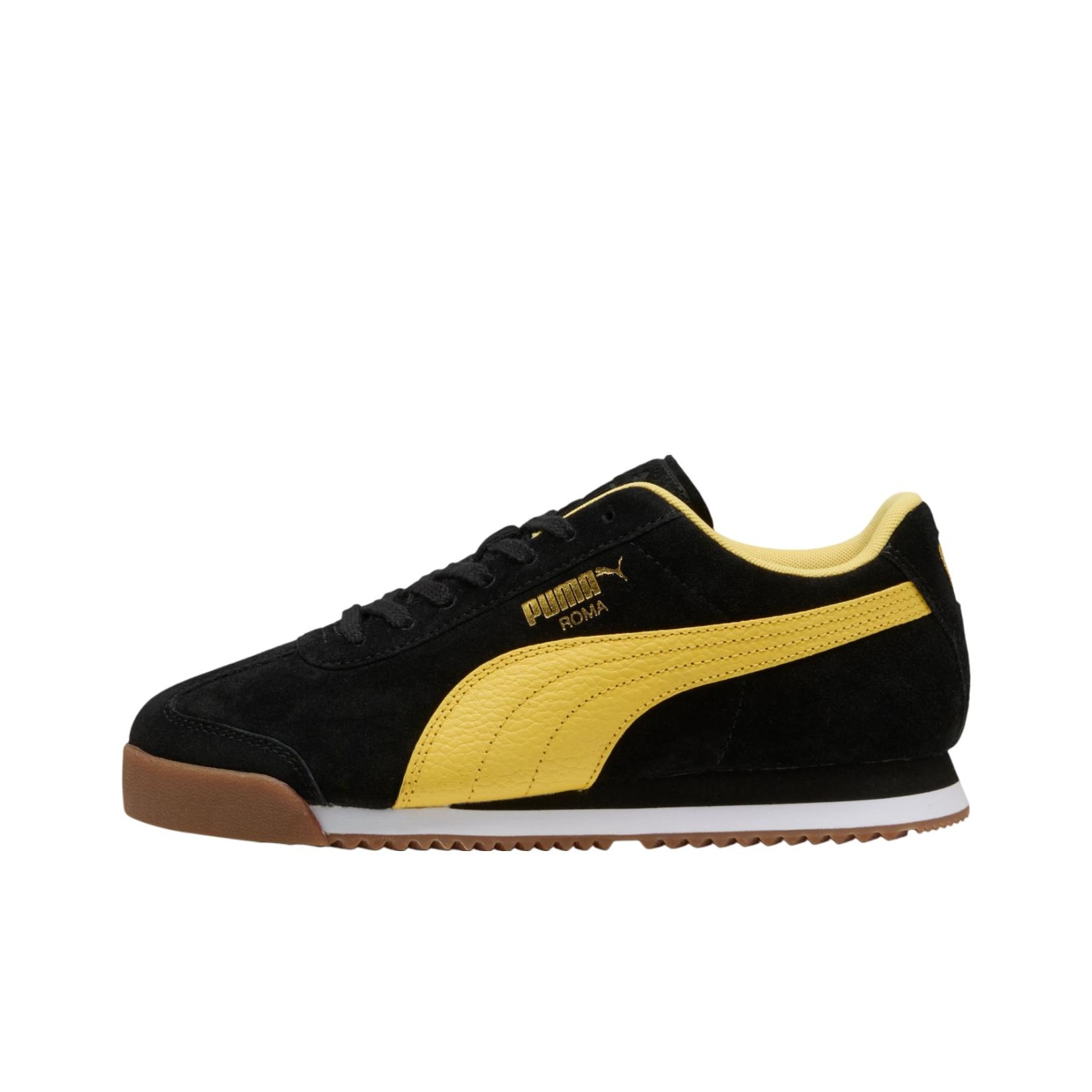 Men'S Shoes Yellow And Black - PUMA Roma Zapatos casuales de caña