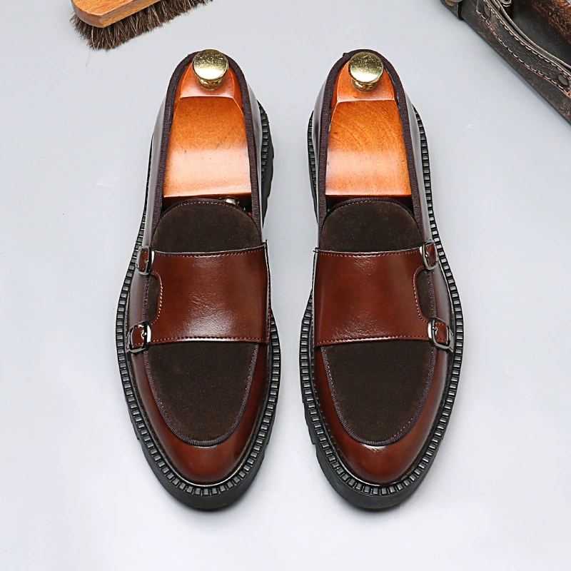 Monk Strap Shoe - Zapatos de vestir elegantes para hombre,