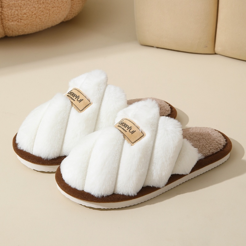 Men Shoes Winter - Pantuflas Cálidas de Felpa para Mujer,