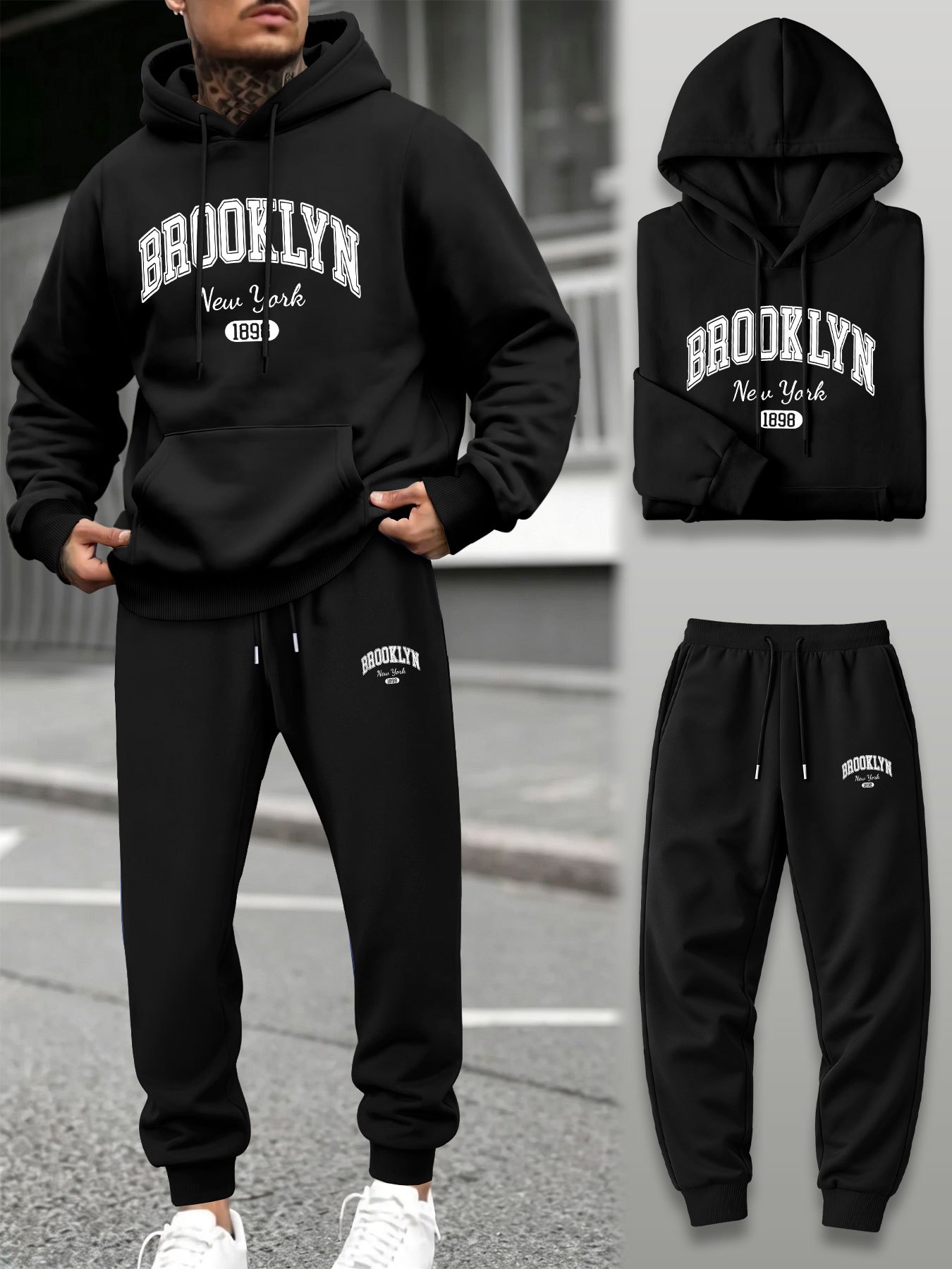 Men Shoes Joggers - Conjunto Deportivo de 2 Piezas para