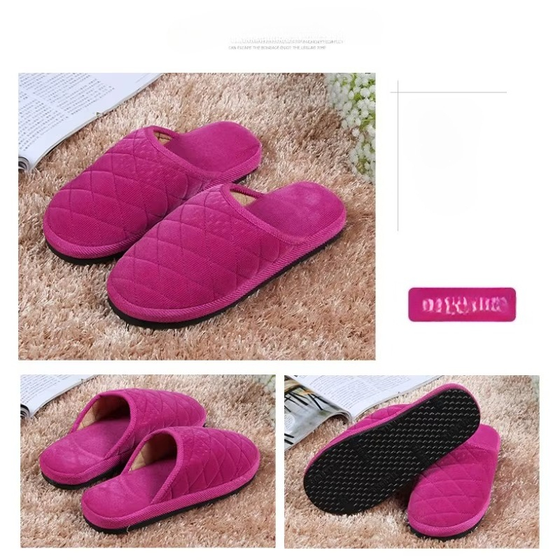 Men Shoes Winter - Pantuflas de piel sintética suaves y