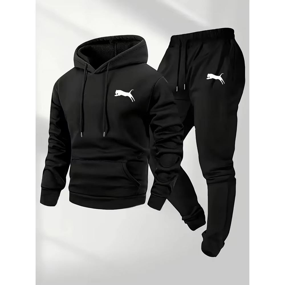 Men Shoes Joggers - Conjunto de Sudadera con Capucha y