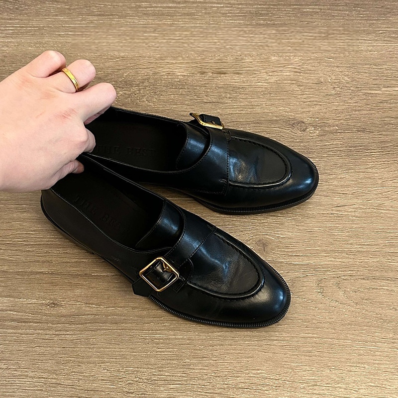 Zapatos negros de mujer, mocas - Monk Strap Shoe reseña y precio
