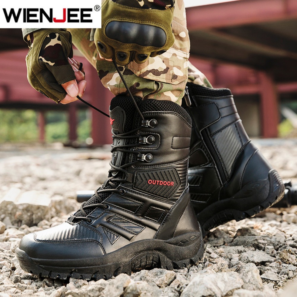 Botas de cuero de alta calidad - Men Shoes Boots reseña y precio