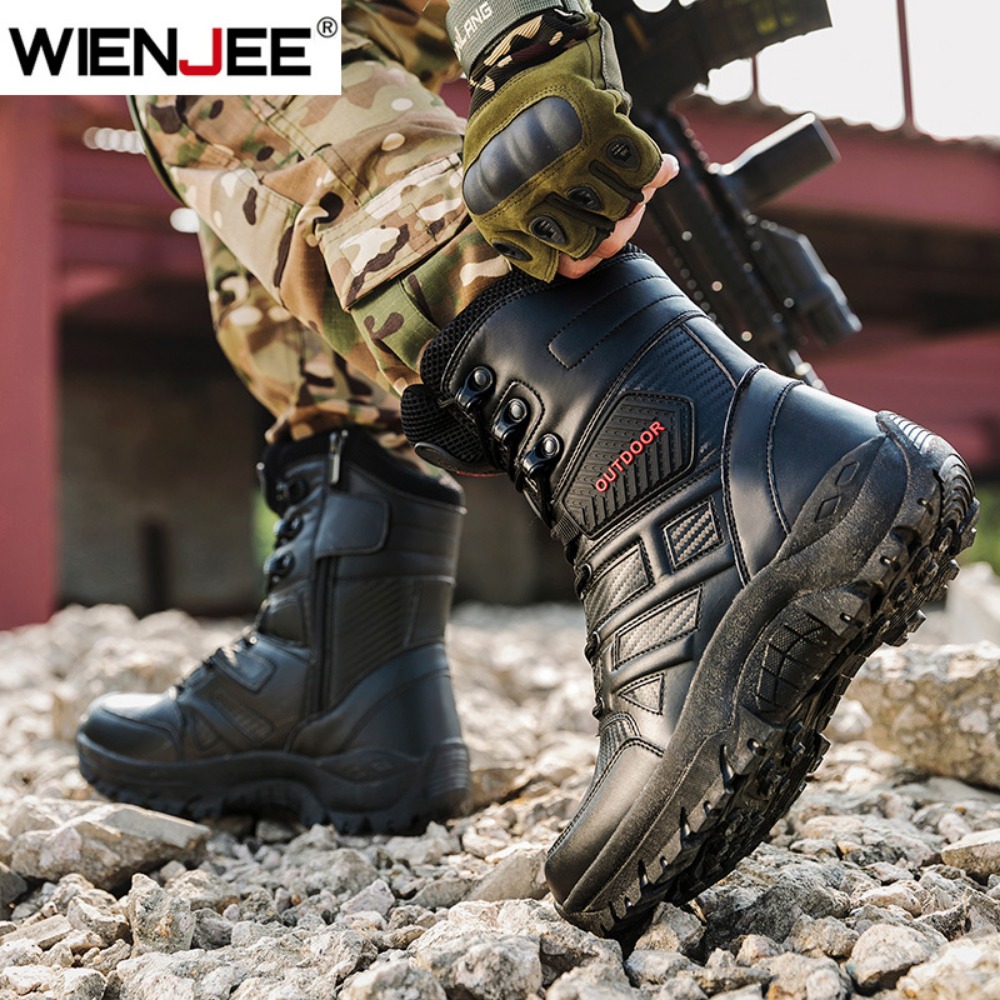 Botas de cuero de alta calidad - Men Shoes Boots reseña y precio