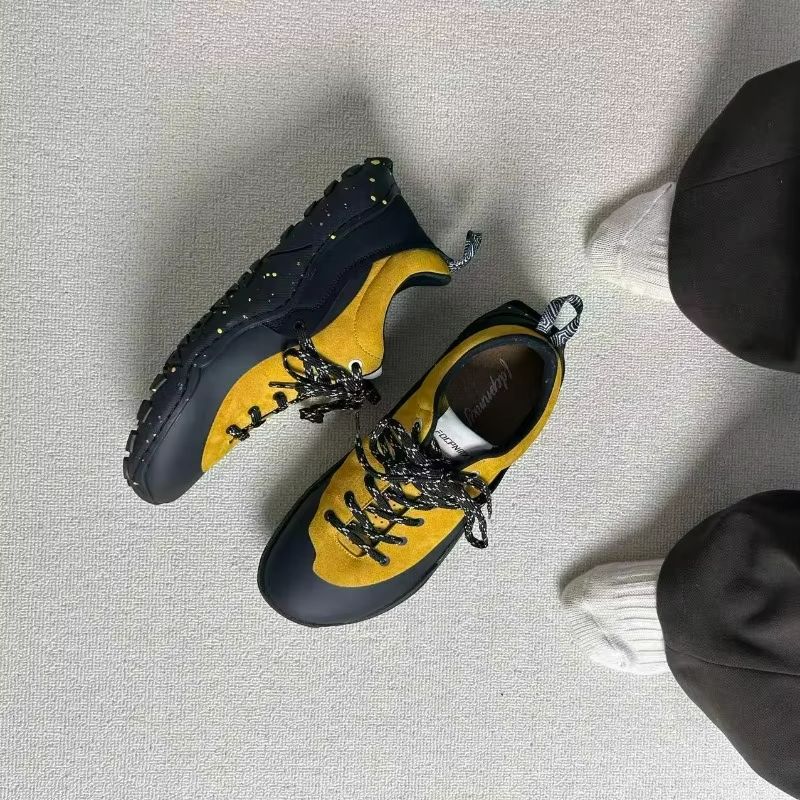 Zapatillas Profesionales de Le - Men'S Shoes Yellow And Black reseña y precio