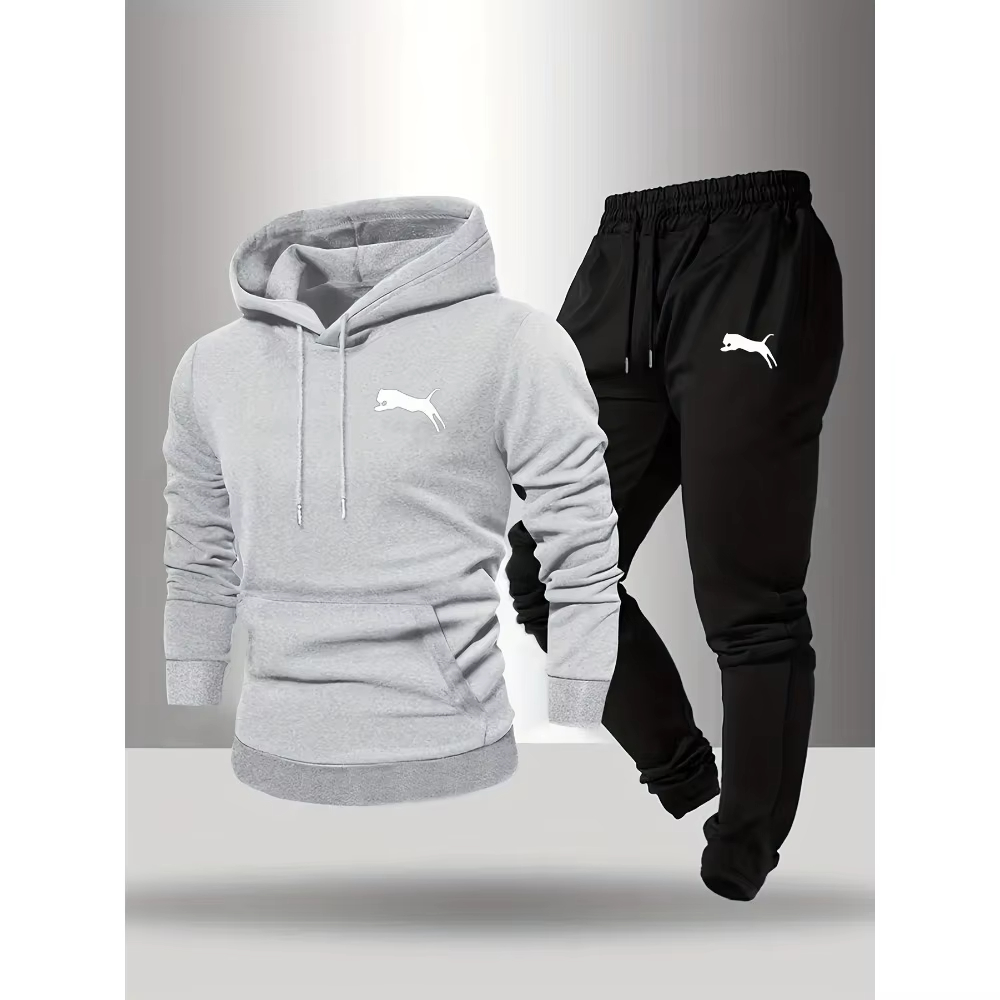 Conjunto de Sudadera con Capuc - Men Shoes Joggers reseña y precio